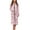 Axolotl Cherry Blossom, variant on Elephant Zipper Front Robes Easter Egg Long Sleeve Bathrobe for Women Soft Round Neck Nightgowns Robe Breathable Pajama Dress Mid-Length Sleepwear Size 2XL