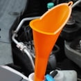 thumbnail image 3 of Oil Funnel 3-Pack, Multi Function Plastic Long Neck Oil Funnel - for All Automotive Oils Lubricants Engine Oils Water Diesel Fuel Kerosene(Orange&Red&Black), 3 of 7