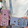 thumbnail image 3 of Carcasa Xiaomi Redmi Note 8 9 Pro Max 9S 9A 9i Vanity Espejo Lindo Hello Kitty Anime Soporte Banda De Muñeca Con Hoja De Metal Funda De Teléfono SK, 3 of 4
