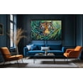 thumbnail image 3 of Animal Wall Art Picture Hidden Tiger Animal Wall Decor Canvas Wall Art For Livingroom Bedroom Office, 3 of 7