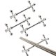 thumbnail image 3 of Soporte para Cucharas de Descanso de Palillos de Aleación de Zinc de 8 Piezas Soporte de Cuchillos Tenedores Soporte de Estante de Metal Decoración de Mesa (Plata), 3 of 6