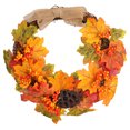 thumbnail image 1 of Fall Wreath, Autumn Wreath Artificial Handmade Exquisite Lifelike Decorative  For Home Decoration For Window For Door, 1 of 8