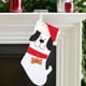 thumbnail image 4 of Media de huesos de perro navideña para mascotas | Bolsita de regalo con forma festiva para premios y juguetes para perros | Decoración navideña de tela roja | Bonita media navideña reutilizable para, 4 of 6