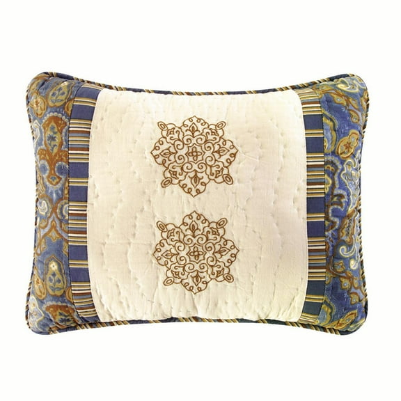 Siena Floral Embroidered Mini Accent Pillow 12" x 16"