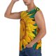 thumbnail image 3 of Balery Vibrant Sunflower Painting Camisetas sin mangas para hombre, absorbe la humedad y protege contra el mal olor.-3X-Large, 3 of 7