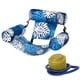 thumbnail image 1 of Inflatable Pool Lounge Chair with Pump Swimming Pool Seat Beach Water Bed Tropical Pattern Floating Hammock, 1 of 5