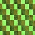thumbnail image 1 of Ahgly Company Indoor Square Checkered Green Modern Area Rugs, 3' Square, 1 of 4