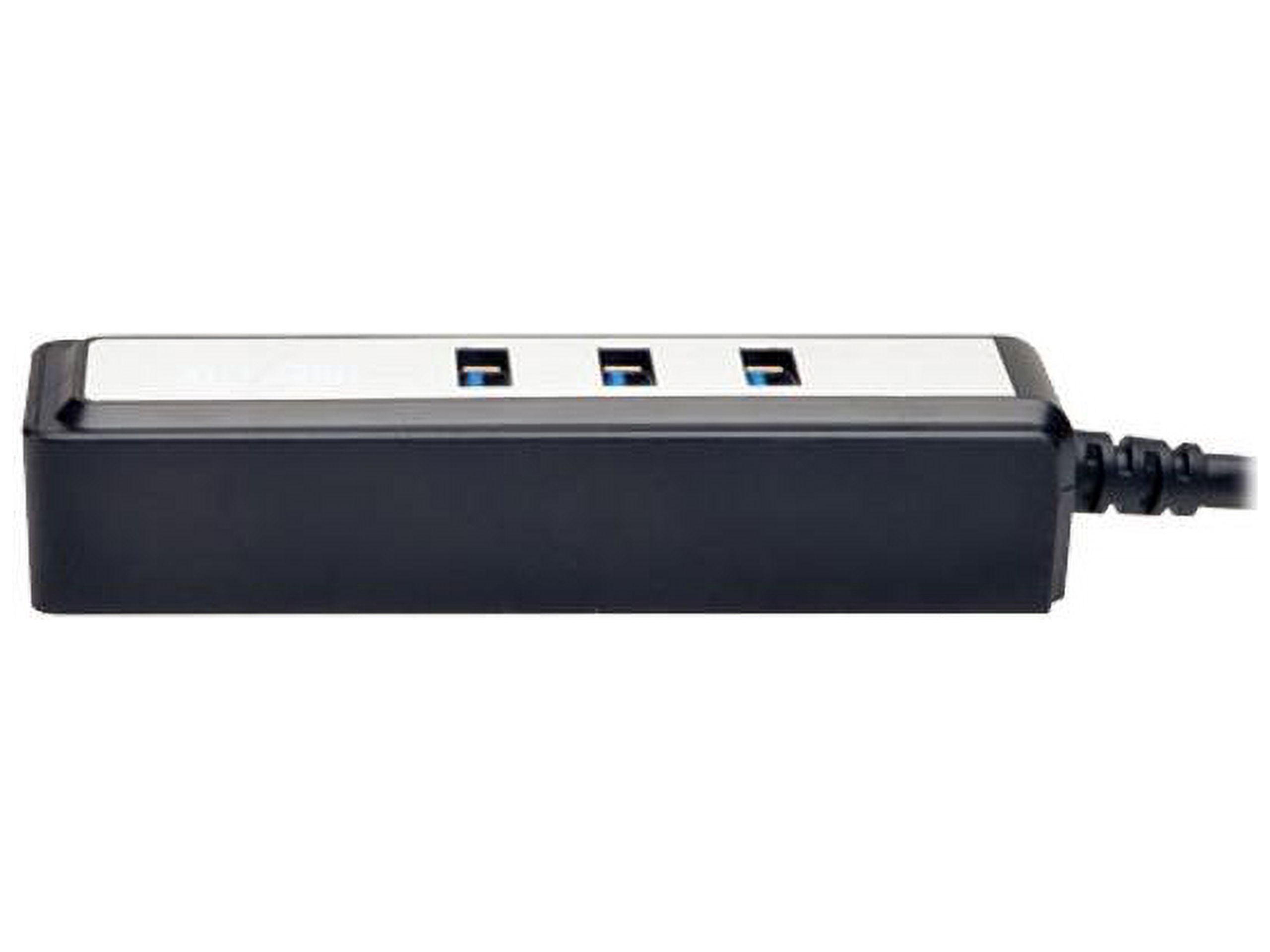 "Tripp Lite 4 Port USB 3.0 Hub, Portable, Super Speed Mini Hub with Built In Cable (U360-004-MINI)"
