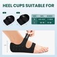 thumbnail image 6 of Welnove Plantar Fasciitis Heel Protector for Shoes - (Arch Support) Heel Cups for Heels Spur Pain Achilles Tendonitis Dry Cracked Feet - Heel Inserts Cushion for Women 7-10.5 / Men 6.5-9.5, 6 of 7