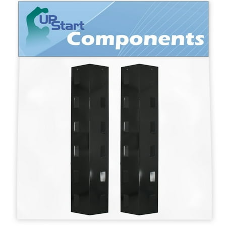 2-Pack BBQ Grill Heat Shield Plate Tent Replacement Parts for Charbroil C-23G3CB - Compatible Barbeque Porcelain Steel Flame Tamer  Flavorizer Bar  Vaporizer Bar  Burner Cover 23 13/16