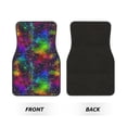 thumbnail image 2 of Honeii Bright Universe Print Car Foot Mat Four-Piece Set - Front & Rear Universal Car Floor Mats for SUVs, Trucks, Sedans, 2 of 7