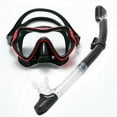 thumbnail image 6 of Snorkeling Set for Adults with Panoramic Tempered Glass Goggles Leak Proof Swim and Buoyancy Aid, 6 of 7
