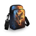 thumbnail image 3 of HELLHERO Wolf Pattern Women Shoulder Bag for Adult Outdoor Travel Unisex Shoulder Purse with Zipper Closed, 3 of 7