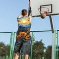 thumbnail image 5 of Honeii Sunset Sky Sunflower print basktball shirt for men and women, Unisex basketball jersey for Theme party-4X-Large, 5 of 6