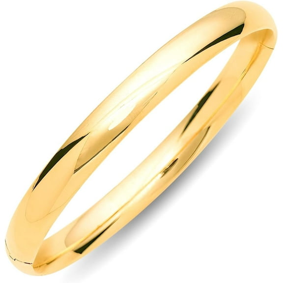 Floreo 14k Yellow Gold 8mm Polished Bangle Bracelet