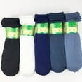 thumbnail image 5 of Ruanlalo Socks Elastic Breathable Polyester Elastic Silk Socks for Spring Black, 5 of 6