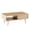 Natural, variant on Lisonu 41.34" Rattan Coffee Table, Sliding Door for Storage, Solid Wood Legs, Modern Table for Living Room-White