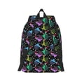 thumbnail image 2 of Naloa Snails 1 Canvas Backpack for Men Women Rucksack Casual Travel Daypack College Tote Satchel Bookbag for Teens-Small, 2 of 7
