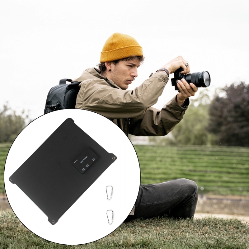 Outdoor Camping ETFE 21W Portable Solar Panel Charging Folding Lightweight Solar