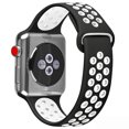 thumbnail image 2 of Apple Watch Band 38MM 40MM 42MM 44MM, Silicone Sport Bands, Breathable Silicone Replacement Watch Strap for Apple Watch Series 1, 2, 3, 4, 5 S/M & M/L (19-Colors), 2 of 7