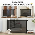 thumbnail image 4 of PawHut Retractable Dog Gate, Extends to 55" Wide, Mesh Pet Gate, 4 of 10