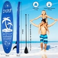 thumbnail image 3 of Tabla de Surf Inflable Costway 305 cm PVC Duradero con Paleta Ajustable Azul, 3 of 10