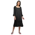 thumbnail image 1 of Moomaya Cotton A-Line Flared Sleepwear For Ladies WoMen's Nightdress, 1 of 6