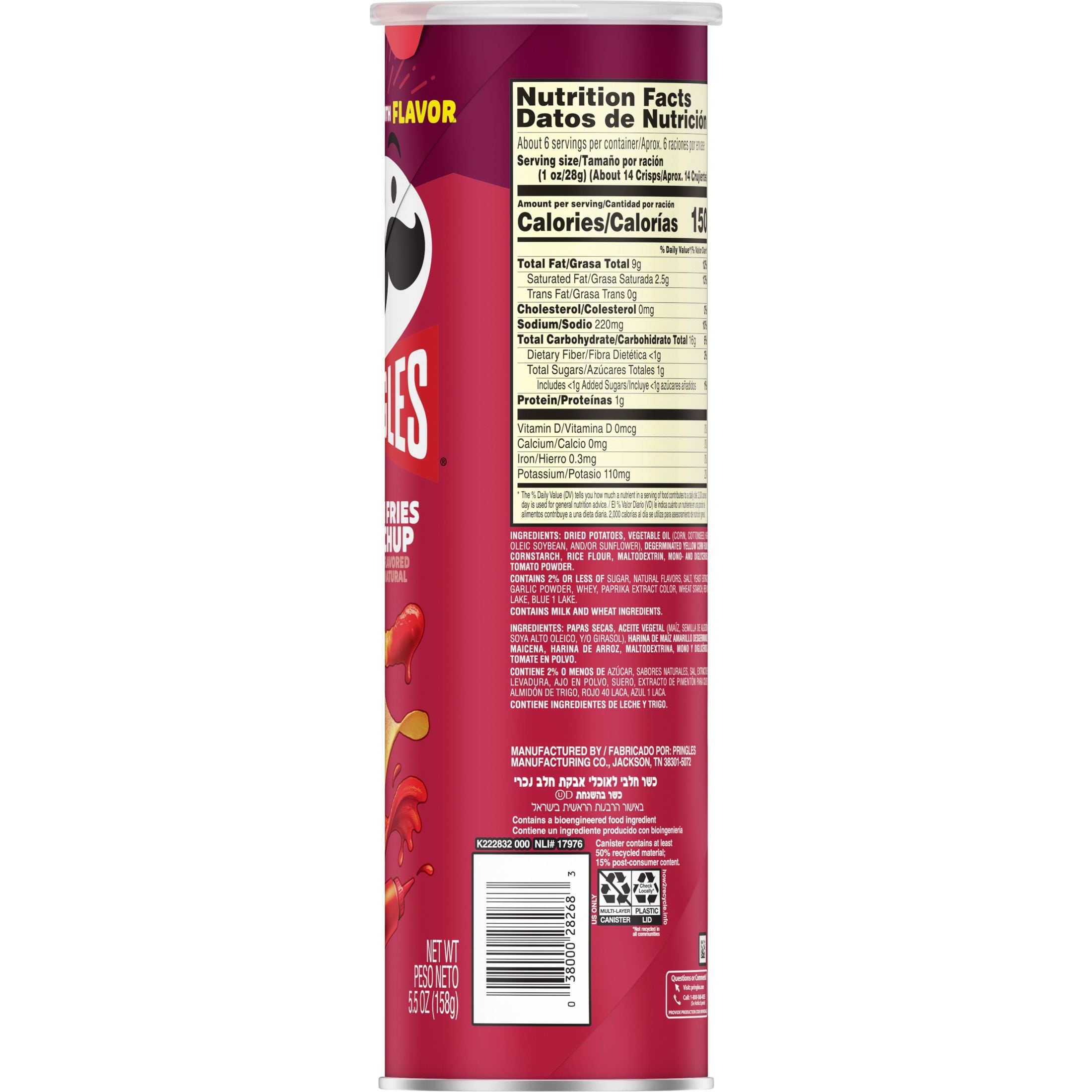 Pringles French Fries and Ketchup Potato Crisps Australia Ubuy