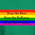 thumbnail image 3 of CafePress - Stop The Hate Dark T Shirt - Men's Classic Graphic Cotton T-Shirt, 3 of 4
