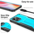 thumbnail image 4 of ExoGuard For iPhone 14 Pro Max Case, Phone Case with Screen Protector and Kickstand (Blue), 4 of 7