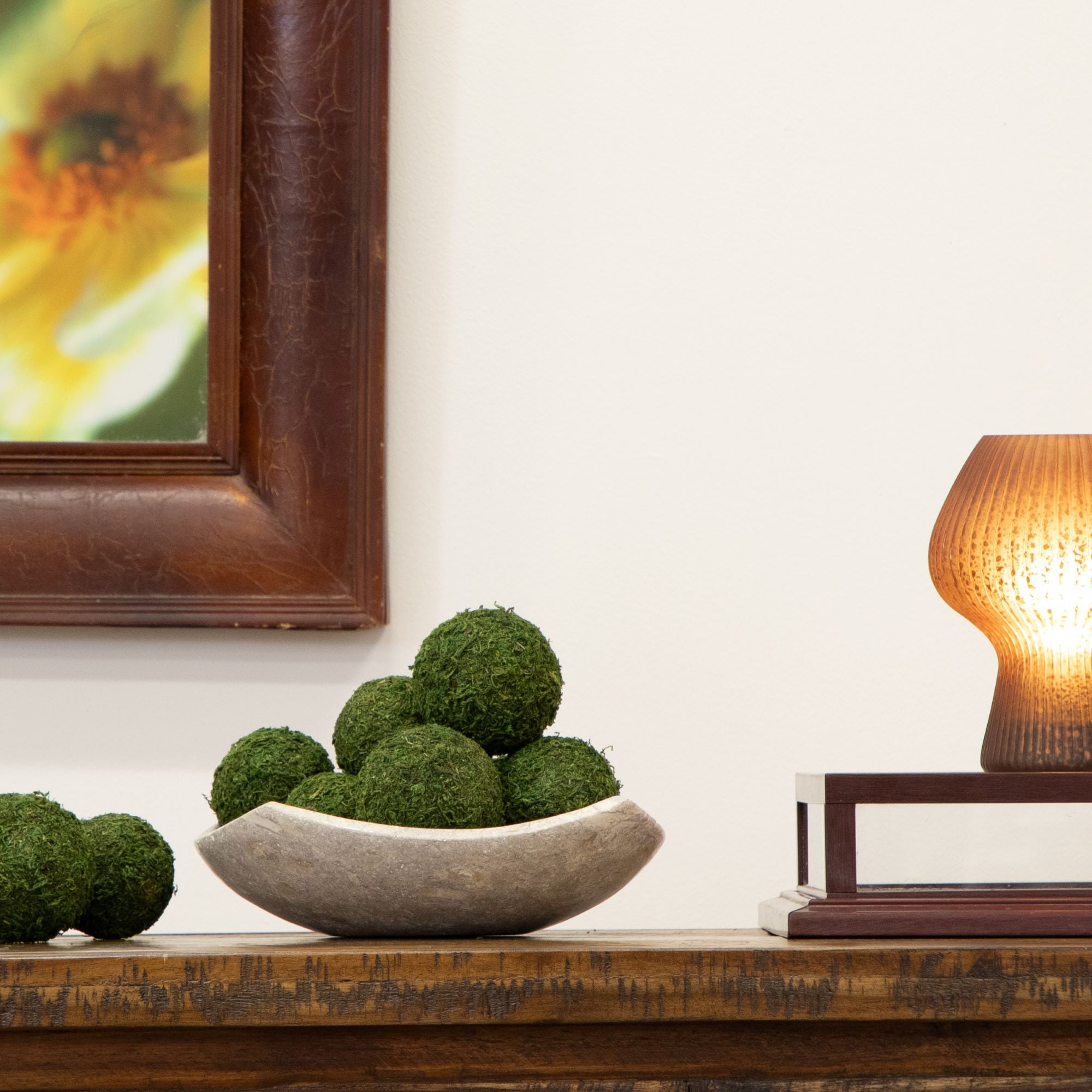 Better Homes and Gardens Decorative Green Moss Bowl Filler