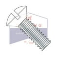 thumbnail image 3 of 6-32 x 1/2" Machine Screws | Slotted | Oval (White) | Steel | Zinc (Quantity: 10000), 3 of 3
