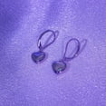 thumbnail image 6 of Heart Dangle Earrings for Women,Silver Dangle Leverback Earrings Hypoallergenic Love Heart Dangle Drop Earrings for Jewelry Gifts, 6 of 6