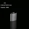 thumbnail image 2 of Portable Stainless Steel Liquor Flask for Wine Alcohol Whiskey 1-10oz, 2 of 6