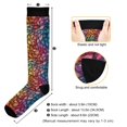 thumbnail image 3 of FORMRS Womens Knee High Socks Casual Long Thick Travel Daily Wear, 2 Pairs, Colorful Dragon Scales Pattern, 3 of 6