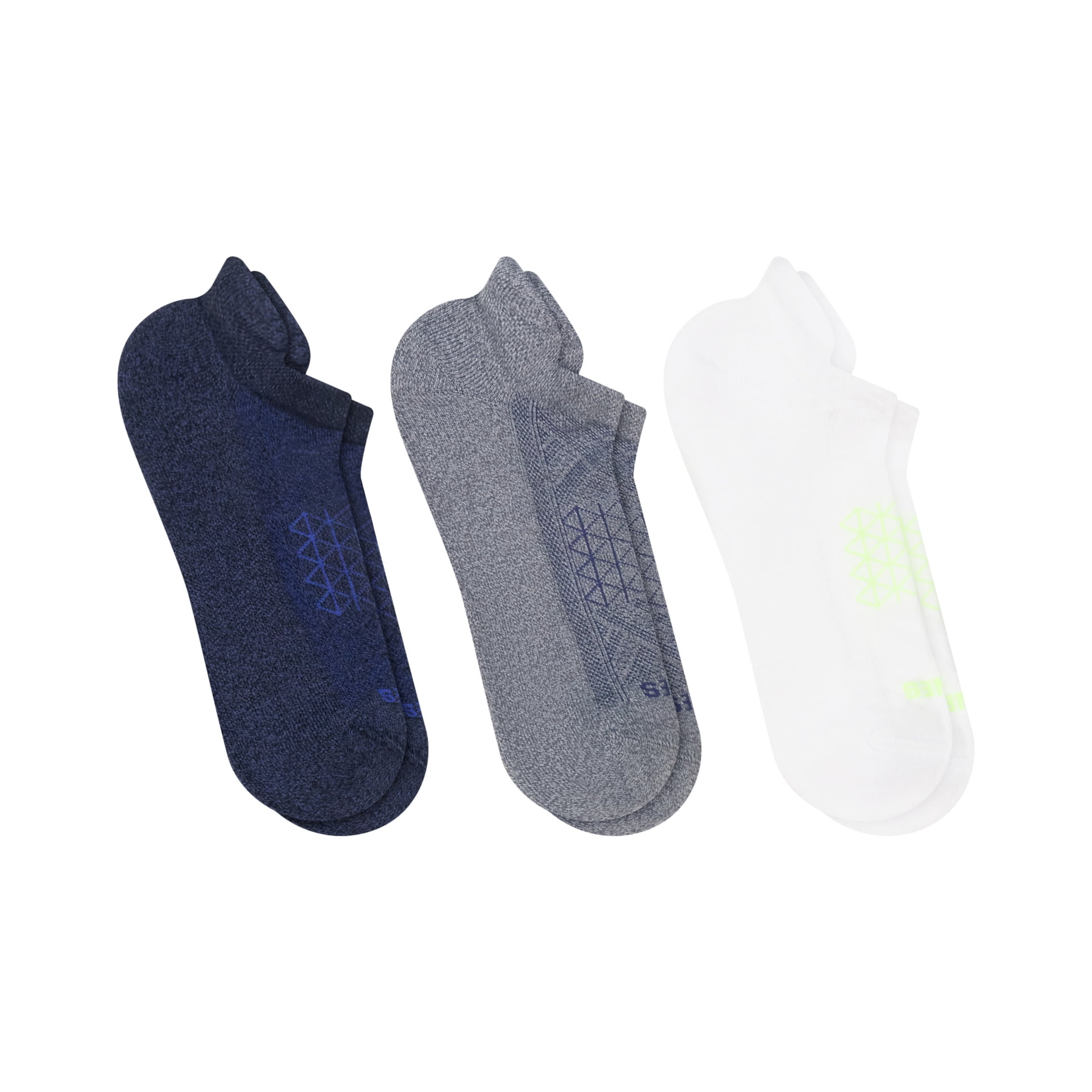 Hanes Mens Heel Shield Socks, Cushioned, Absolute Comfort, 3-Pack, Size 6-12, White