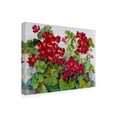thumbnail image 3 of Trademark Fine Art Joanne Porter Deep Red Geraniums Canvas Wall Art - 18x24, 3 of 5