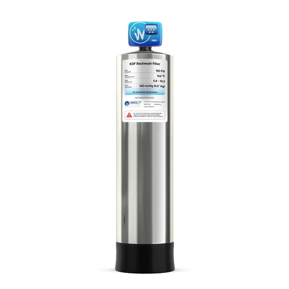 WECO KDF55-1665 Backwashing Filter with KDFÂ®-55 for Chlorine Removal