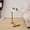 white, variant on Sumdeal White C-Shaped Metal Side Table, Small End Table for Couch, Bedroom, 17.72 x 11.81 x 23.62 Inches