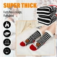thumbnail image 4 of Slipper Socks for Women, AMITOFO Winter Warm Fuzzy Sherpa Socks Non Slip Grips Cartoon Animals Thick Cozy Fluffy Fleece Floor Socks with Grippers, 9-11, 4 of 6