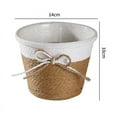 thumbnail image 2 of Plant Basket, Plant Baskets Indoor with Plastic Liner, Woven Planters Flower Basket, Planter Basket for Rustic Boho Home Farmhouse Floor Potted Pots Decor, 2 of 8