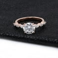 thumbnail image 4 of solitaire jewels 1.5CT Round Moissanite Engagement Ring For Women, 10K Rose Gold, 4 of 6
