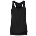 thumbnail image 2 of TRUBKH Tank Top for Women Workout Tops for Women Racerback Tank Tops for Women Long Tank Tops for Women Round Neck Wrinkled Racerback Workout Tank Top Blouse Crop Tank Tops for Women Black M, 2 of 3