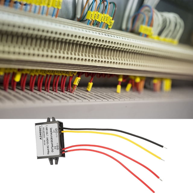 Fuente De Alimentación DC 5V, Convertidor De Fuente De Alimentación, AC 12V 24V A DC 5V Converter AC DC Módulo De Fuente De Alimentación