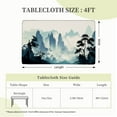 thumbnail image 2 of Elastic Edge Fitted Tablecloth Endless Forest Hills Serene for Rectangle Table 4 FT 30 X 48 Inch, 2 of 3
