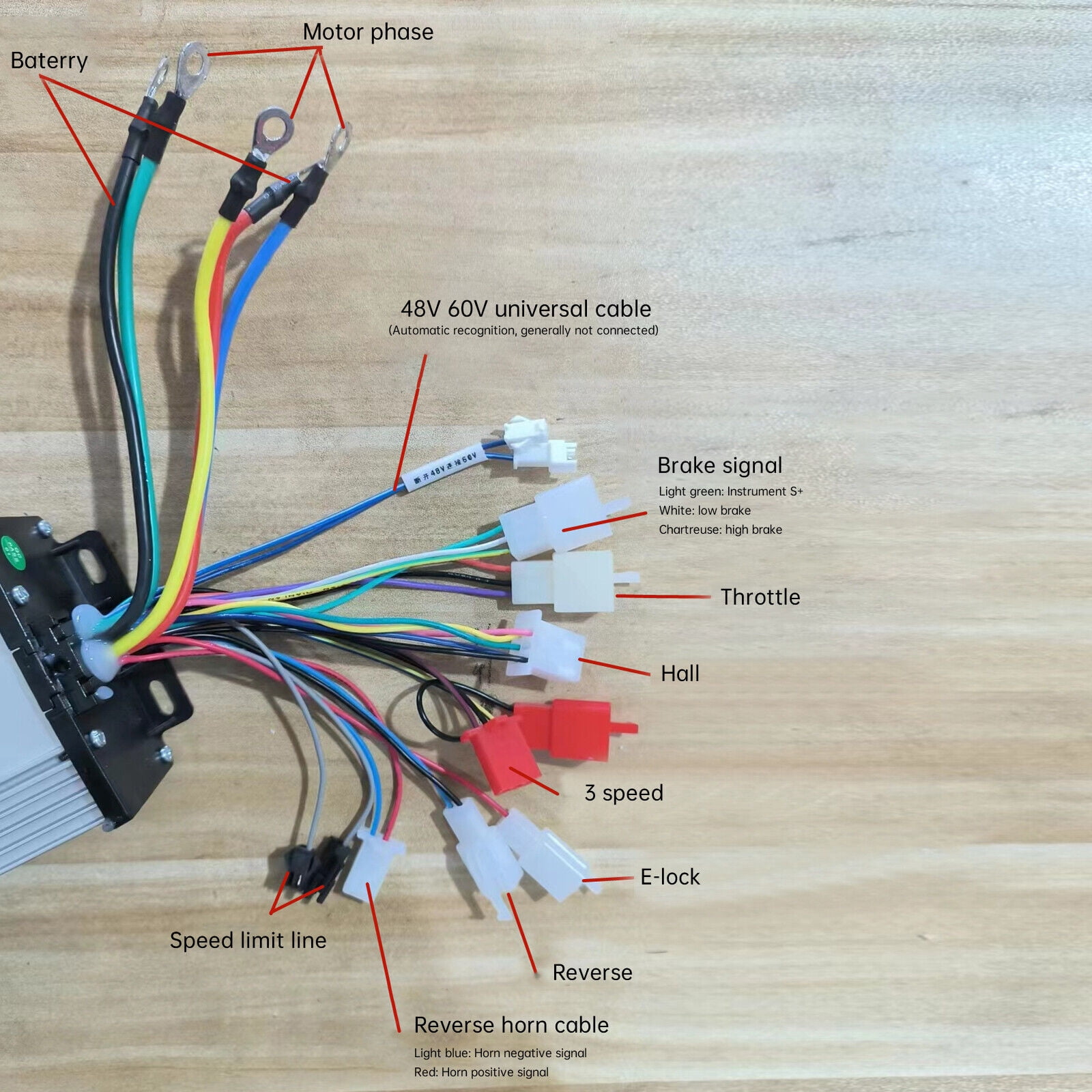 72V 3000W Brushless Motor Kit with Controller and Throttle for Electric Scooter E Bike Engine Motorcycle DIY Part Conversion Kit