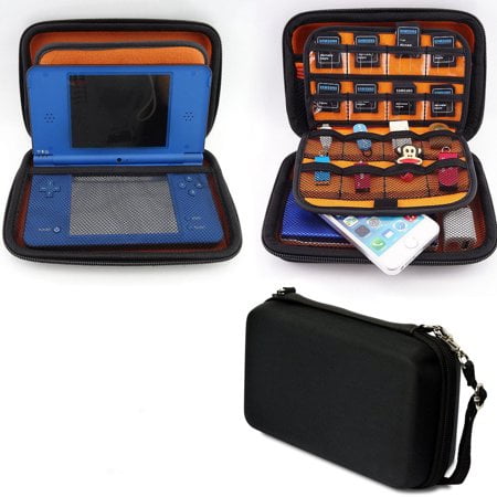 - TSV Protective EVA Hard Carrying Skin Case Bag Pouch for New Nintendo 3DS XL LL (Black)