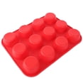 thumbnail image 4 of Molde para Muffins DQrwqpou Silicona 12 Agujeros Rojos, 4 of 7