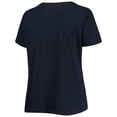 thumbnail image 3 of Women's Navy Washington Nationals Plus Size Banner V-Neck T-Shirt, 3 of 3