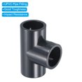 thumbnail image 4 of Uxcell 3/8" 3 Way UTee Pipe Fittings, Joint Coupling Pipe Adapter for DIY Shelf Garden, 2 Pack Dark Gray, 3/4" 4, 4 of 5
